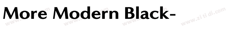 More Modern Black字体转换